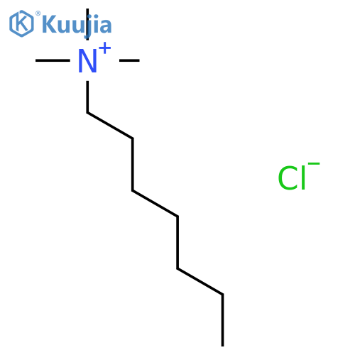 1-Heptanaminium, N,N,N-trimethyl-, chloride structure