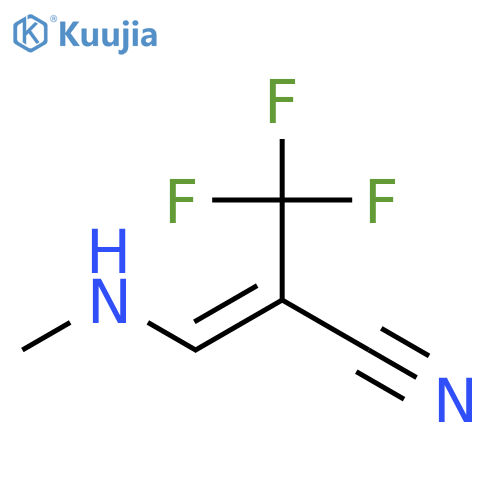 2-Propenenitrile, 3-(methylamino)-2-(trifluoromethyl)-, (2Z)- structure