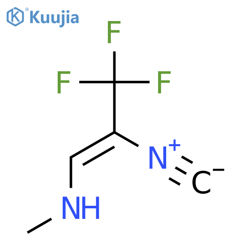 1-Propen-1-amine, 3,3,3-trifluoro-2-isocyano-N-methyl-, (1Z)- structure