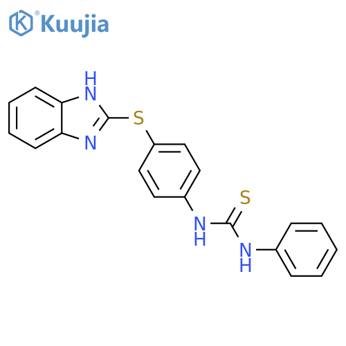 Thiourea, N-[4-(1H-benzimidazol-2-ylthio)phenyl]-N'-phenyl- structure