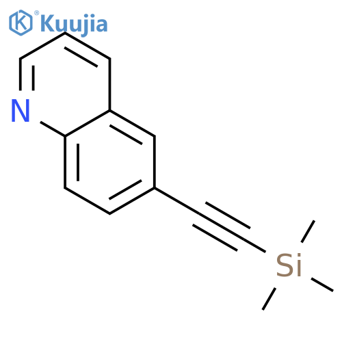 6-((Trimethylsilyl)ethynyl)quinoline structure
