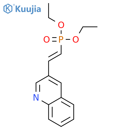 PHOSPHONIC ACID, [(1E)-2-(3-QUINOLINYL)ETHENYL]-, DIETHYL ESTER structure