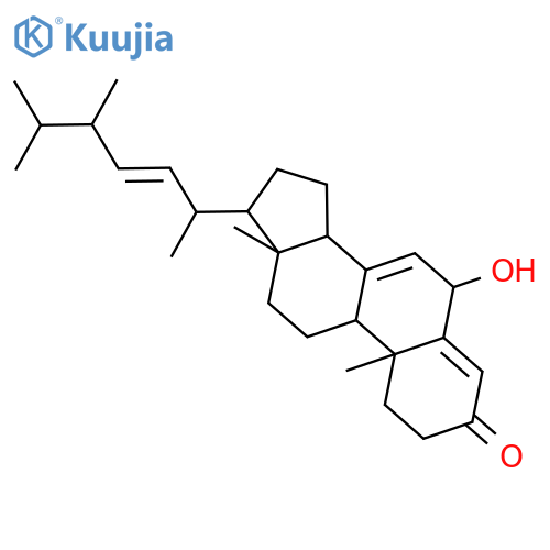(6beta,22E)-6-Hydroxy-4,7,22-ergostatrien-3-one structure