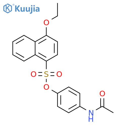 4-acetamidophenyl 4-ethoxynaphthalene-1-sulfonate structure
