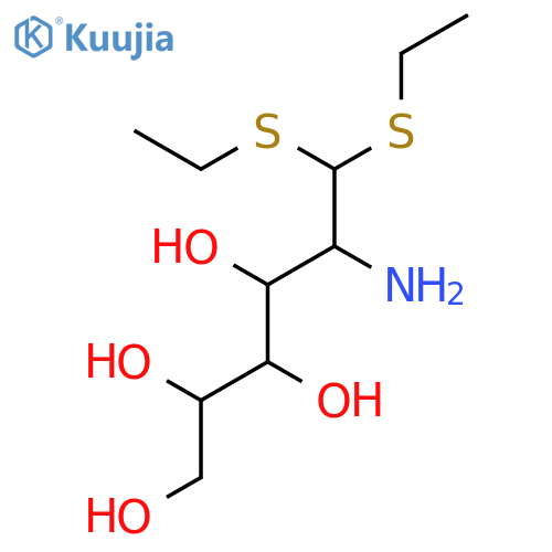 5-amino-6,6-bis(ethylsulfanyl)hexane-1,2,3,4-tetrol structure