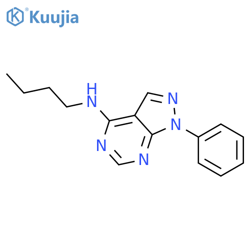 4-(butylamino)-1-phenyl-1h-pyrazolo[3,4-d]pyrimidine structure