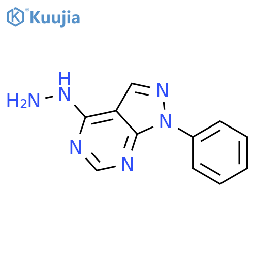 4-Hydrazinyl-1-phenyl-1H-pyrazolo3,4-Dpyrimidine structure