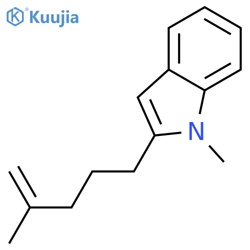 1H-Indole, 1-methyl-2-(4-methyl-4-pentenyl)- structure