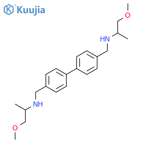 [1,1'-BIPHENYL]-4,4'-DIMETHANAMINE, N,N'-BIS(2-METHOXY-1-METHYLETHYL)- structure