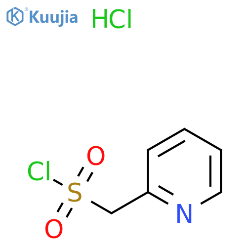 Pyridin-2-ylmethanesulfonyl chloride;hydrochloride structure