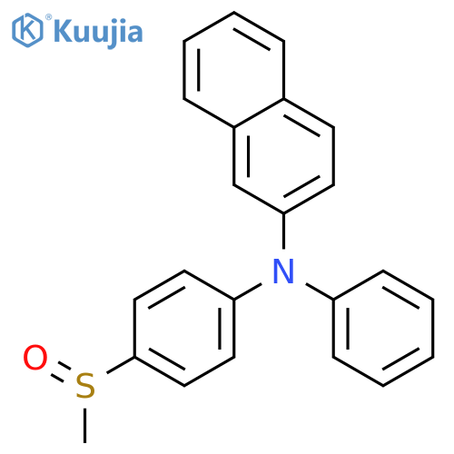 2-NAPHTHALENAMINE, N-[4-(METHYLSULFINYL)PHENYL]-N-PHENYL- structure