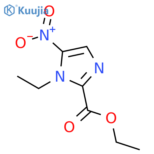 1-ethyl-5-nitro-1H-Imidazole-2-carboxylic acid ethyl ester structure