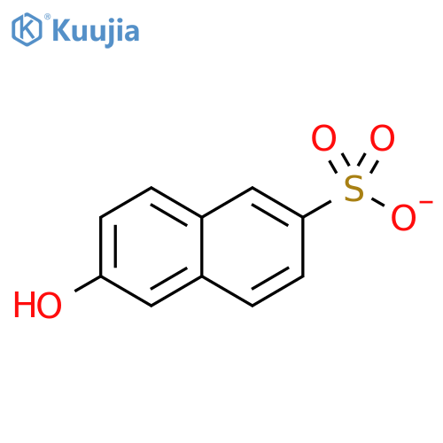 2-Naphthalenesulfonic acid, 6-hydroxy-, ion(1-) structure