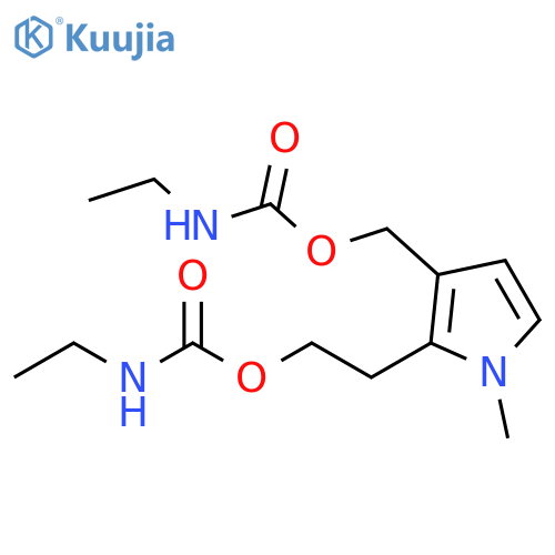 Carbamic acid, ethyl-, [2-[2-[[(ethylamino)carbonyl]oxy]ethyl]-1-methyl-1H-pyrrol-3-yl]methyl ester (9CI) structure