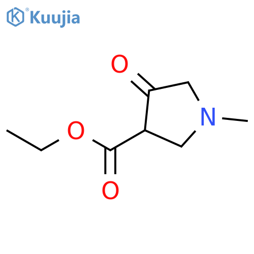 ethyl 1-methyl-4-oxopyrrolidine-3-carboxylate structure