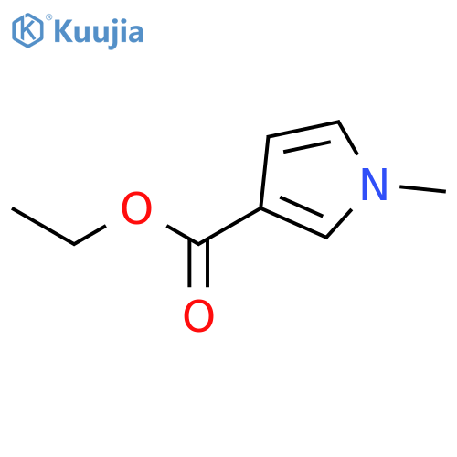 1H-Pyrrole-3-carboxylicacid,1-methyl-,ethylester(9CI) structure