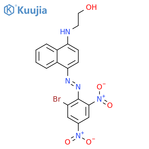 2-[[4-[(2-bromo-4,6-dinitrophenyl)azo]-1-naphthyl]amino]ethanol structure