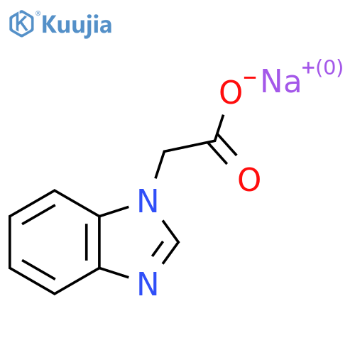 sodium 2-(1H-1,3-benzodiazol-1-yl)acetate structure