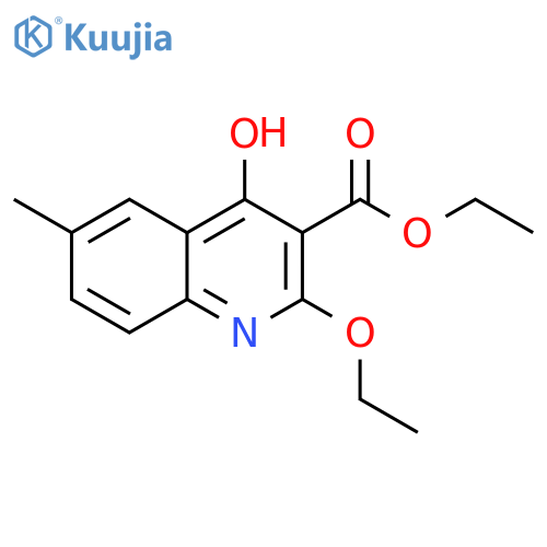 3-QUINOLINECARBOXYLIC ACID, 2-ETHOXY-4-HYDROXY-6-METHYL-, ETHYL ESTER structure