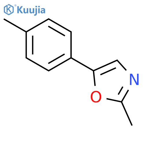 Oxazole, 2-methyl-5-(4-methylphenyl)- structure