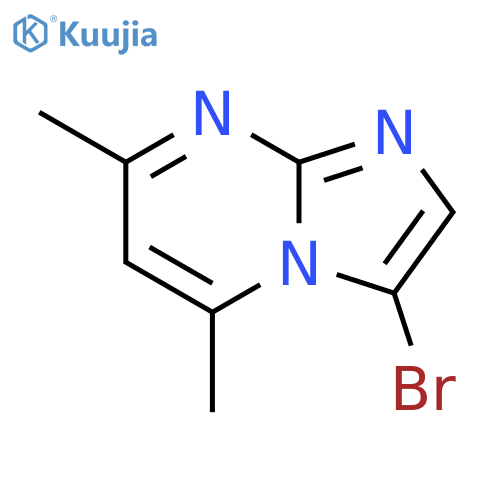 Imidazo[1,2-a]pyrimidine,3-bromo-5,7-dimethyl- structure