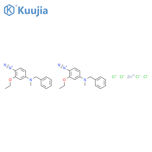 4-[benzyl(methyl)amino]-2-ethoxybenzenediazonium zinc chloride (2:1:4) structure