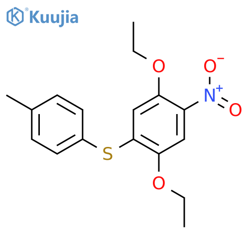 (2,5-Diethoxy-4-nitrophenyl)(p-tolyl)sulfane structure