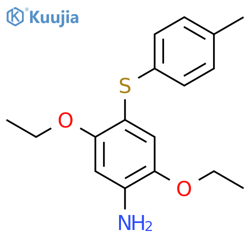 2,5-Diethoxy-4-((4-methylphenyl)thio)aniline structure