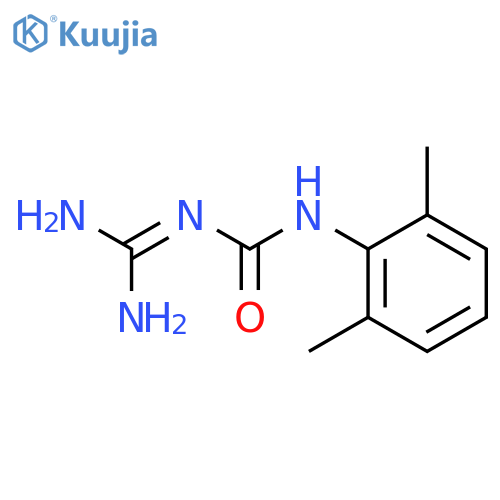 Urea, N-(aminoiminomethyl)-N'-(2,6-dimethylphenyl)-, monohydrochloride structure