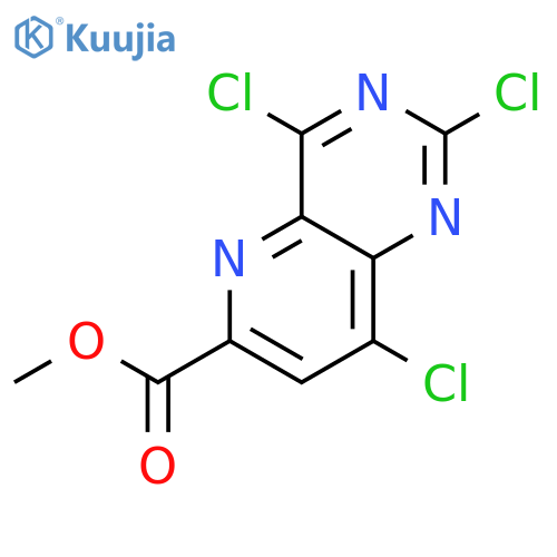 methyl 2,4,8-trichloropyrido[3,2-d]pyrimidine-6-carboxylate structure
