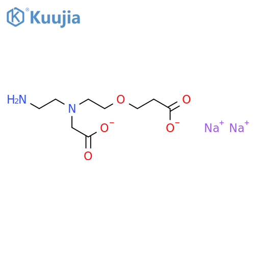 disodium 3-{2-[(2-aminoethyl)(carboxylatomethyl)amino]ethoxy}propanoate structure