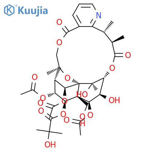 Propanoic acid, 2-hydroxy-2-methyl-, (8R,9R,10R,11S,12S,13R,14R,15S,18S,19S,20S,21S,22R)-10,13,22-tris(acetyloxy)-5,7,8,9,10,12,13,14,15,17,18,19-dodecahydro-14,20-dihydroxy-12-(hydroxymethyl)-8,18,19,20-tetramethyl-5,17-dioxo-8,11-epoxy-9,12-ethano-11,15-methano-11H-[1,8]dioxacycloheptadecino[4,3-b... structure
