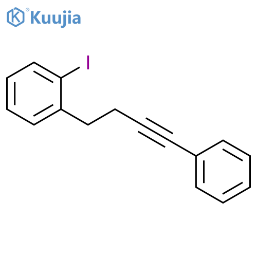 Benzene, 1-iodo-2-(4-phenyl-3-butynyl)- structure