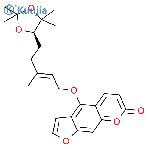 6',7'-Dihydroxybergamottin acetonide structure