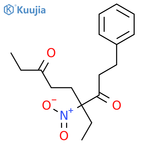 3,7-NONANEDIONE, 4-ETHYL-4-NITRO-1-PHENYL- structure