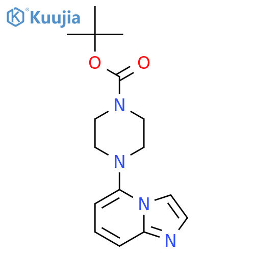 tert-Butyl 4-(imidazo[1,2-a]pyridin-5-yl)piperazine-1-carboxylate structure