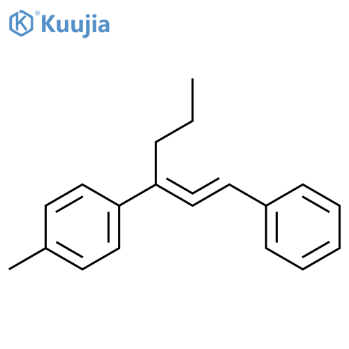 BENZENE, 1-METHYL-4-[1-(PHENYLETHENYLIDENE)BUTYL]- structure