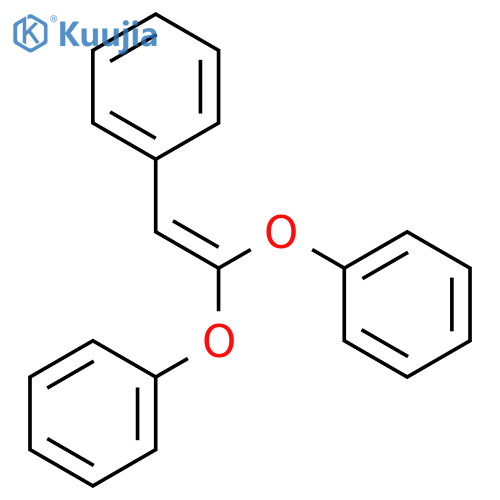 Benzene, 1,1'-[(phenylethenylidene)bis(oxy)]bis- structure