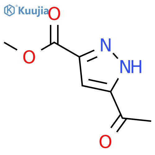 methyl 5-acetyl-1H-pyrazole-3-carboxylate structure