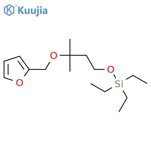 Silane, triethyl[3-(2-furanylmethoxy)-3-methylbutoxy]- structure