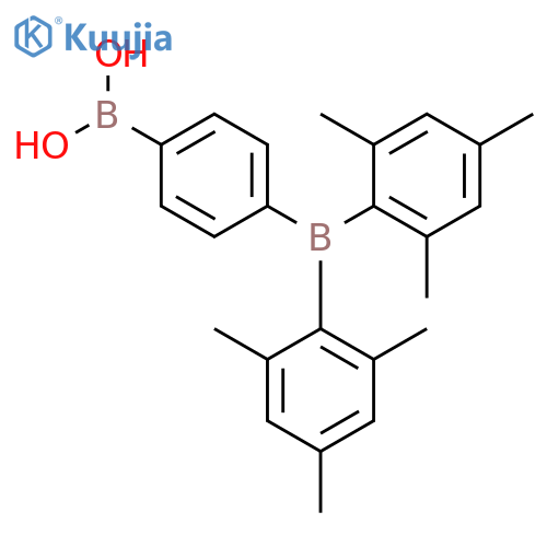 BORONIC ACID, [4-[BIS(2,4,6-TRIMETHYLPHENYL)BORYL]PHENYL]- structure