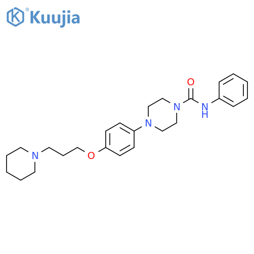 1-Piperazinecarboxamide,N-phenyl-4-[4-[3-(1-piperidinyl)propoxy]phenyl]- structure
