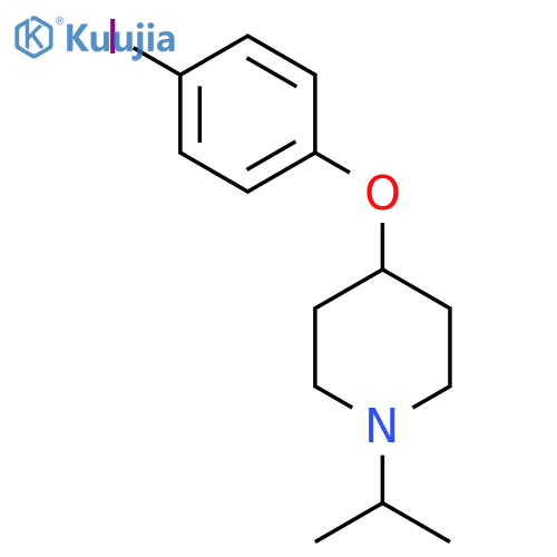 Piperidine, 4-(4-iodophenoxy)-1-(1-methylethyl)- structure