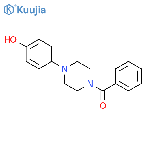 Piperazine, 1-benzoyl-4-(4-hydroxyphenyl)- structure
