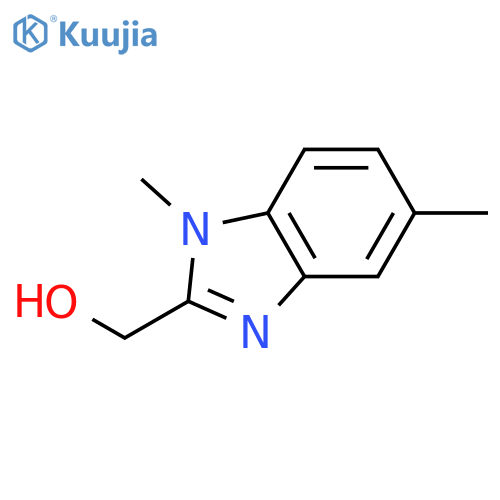 (1,5-Dimethyl-1H-benzimidazol-2-yl)methanol structure