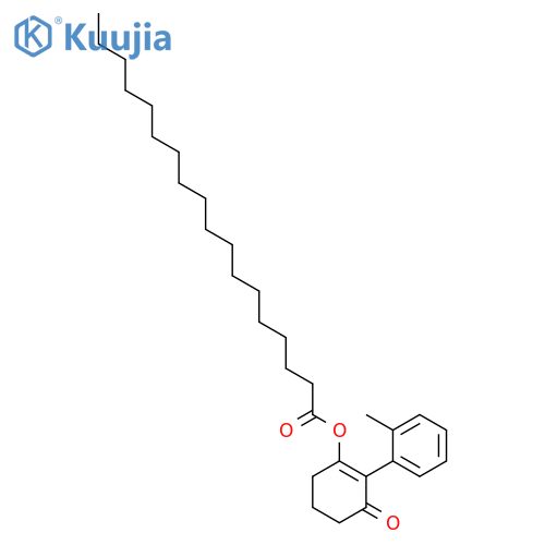 Octadecanoic acid, 2-(2-methylphenyl)-3-oxo-1-cyclohexen-1-yl ester structure