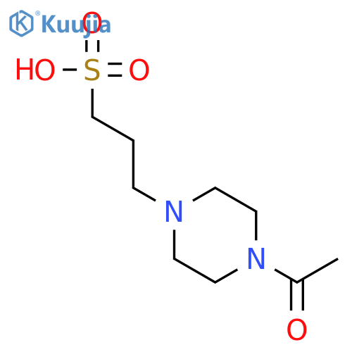 1-PIPERAZINEPROPANESULFONIC ACID, 4-ACETYL- structure
