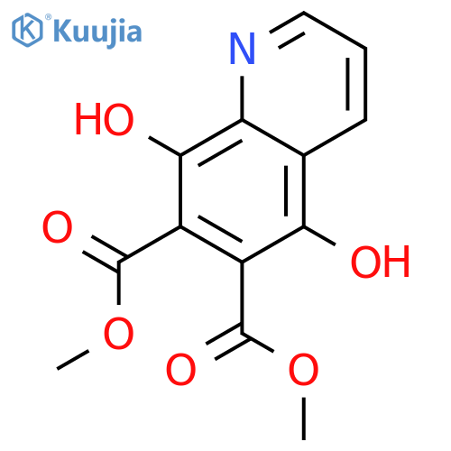 Dimethyl 5,8-dihydroxyquinoline-6,7-dicarboxylate structure