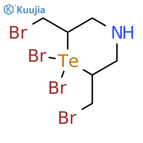 2H-1,4-Tellurazine, 1,1-dibromo-2,6-bis(bromomethyl)-1,1,3,4,5,6-hexahydro- (9CI) structure