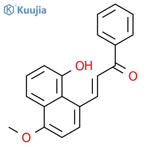 2-Propen-1-one, 3-(8-hydroxy-4-methoxy-1-naphthalenyl)-1-phenyl- structure